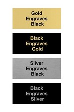 Custom Engraved Brass Color Metal Name Plate Plaque Label Art Tag Gift