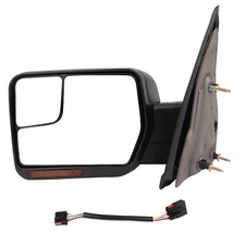 Fits 2004-2014 Ford F150 Power Heated Puddle Light Signal Tow Mirror Driver Side