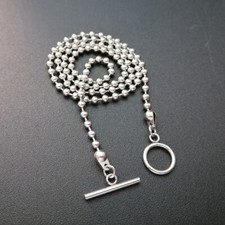 5pcs Lot Stainless steel Silver Ball Beaded Chain Necklace For Men 4mm 24inch