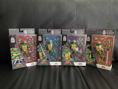 Teenage Mutant Ninja Turtles Loyal Subjects BST AXN Arcade Game Set of 4 Figures