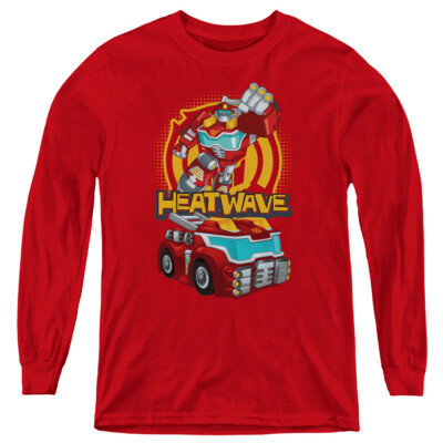 TRANSFORMERS HEATWAVE Licensed Kids Boys Girls Long Sleeve Tee Shirt SM-XL