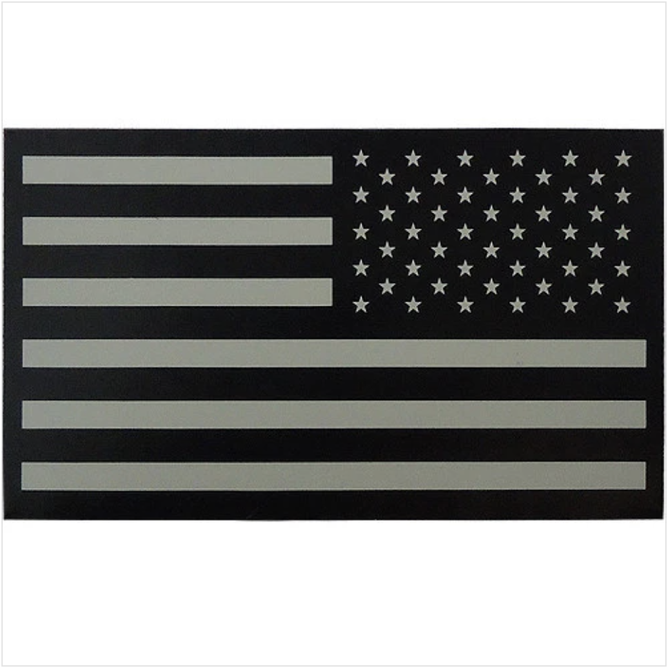 U.S. Flag Patch with IR Infrared Hook Closure
