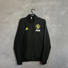 Manchester United Training Jacket With Zipped Adidas Mens Size S
