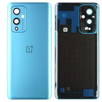 Oneplus 9 Gehäuse Back Cover Deckel Rückseite Kamera Linse Glas blau
