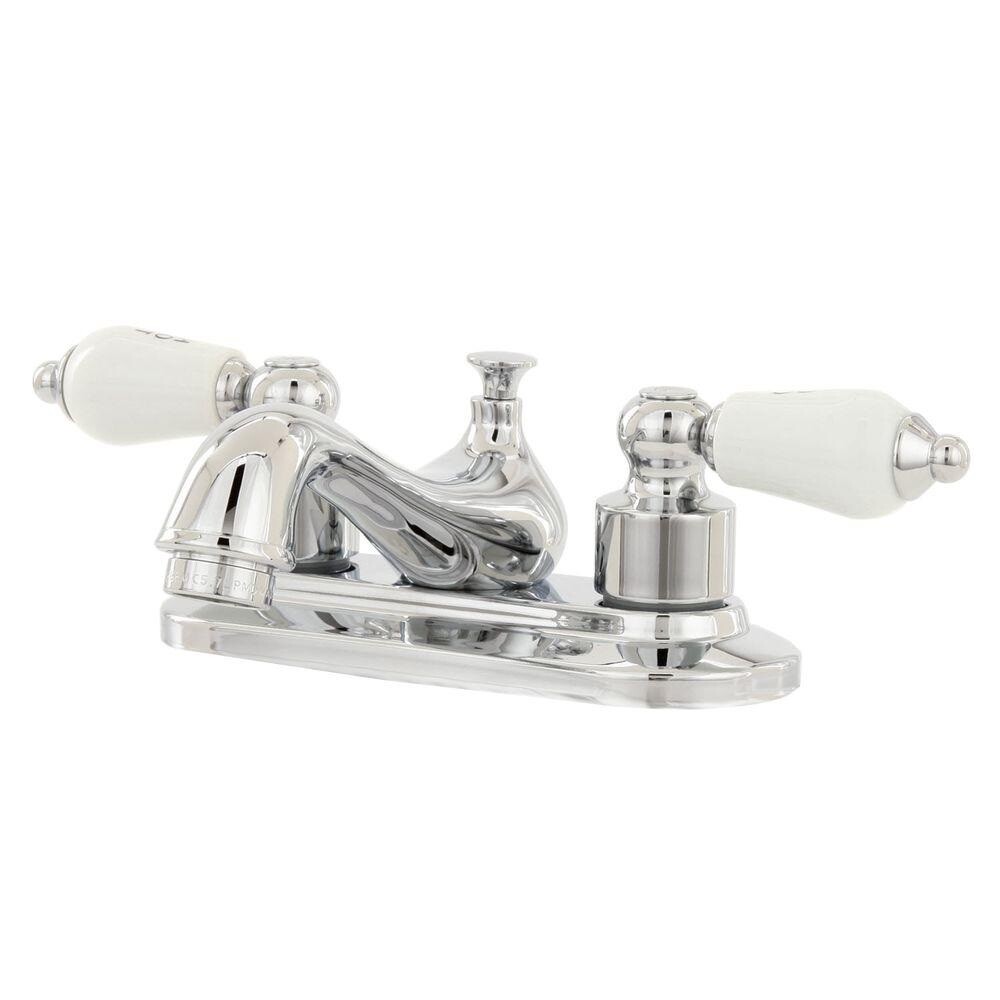 CHII⭐︎ Glacier Bay 67092-6001 Teapot 4 in. 2-Handle Low-Arc Bathroom