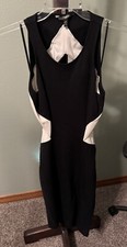 Express Backless Black and White Dress Size Med