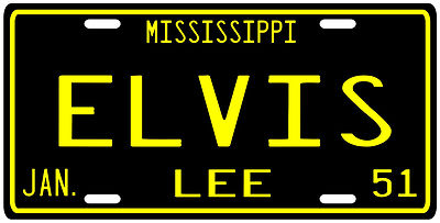 ELVIS Presley 1951 Tupelo, Mississippi License plate