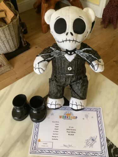 Build a Bear Jack Skeleton with original outfit/boots/sound/certificate “New” - Picture 1 of 15