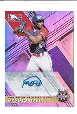 Maximo Maria 2019 Elite Extra Edition #205 Autograph Rookie Card