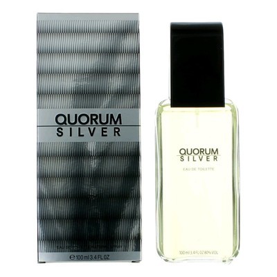 Quorum Silver By Puig 3.4 oz Eau De Toilette Spray for men *NIB