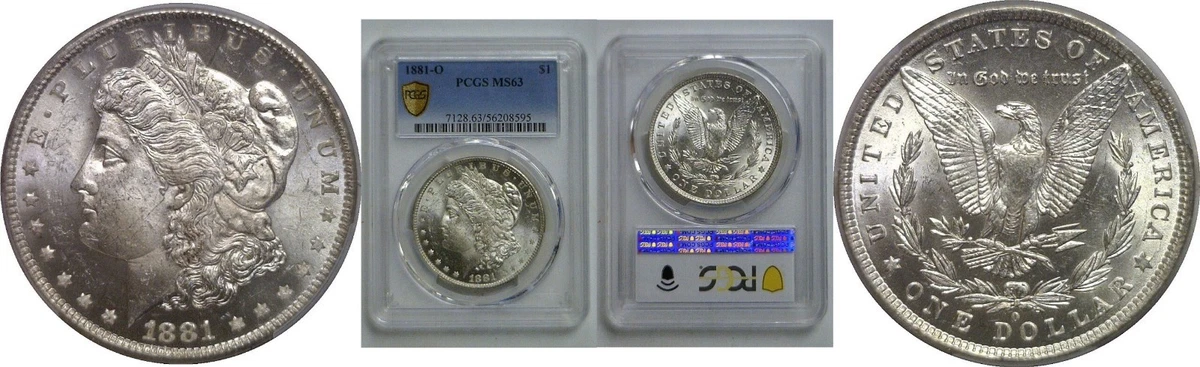 MS 63 Graded 1881 Year Morgan US Dollars (1878-1921) for sale | eBay