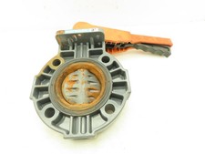 Hayward 3" PVC Butterfly Valve 150 PSI EPDM 4-Bolt 12" Lever  BY Series