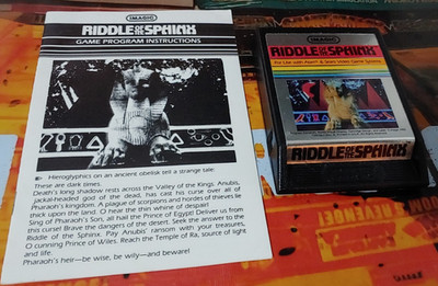 Riddle of the Sphinx for ATARI VCS 2600 (Modul, Manual) (1981) vg cond pic