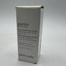 Philosophy Purity Made Simple Pore Minimizing Serum 30 mL/ 1 fl. oz. NEW