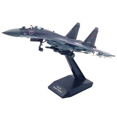 1/100 Scale Diecast Alloy Russian Su-35 Super Flanker Fighter Aircraft Model