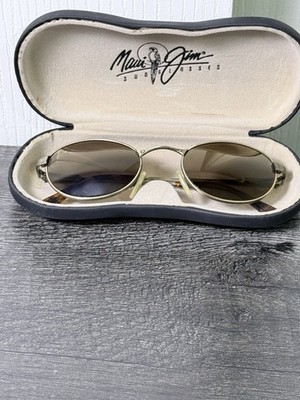 MAUI JIM MJ-165-16 SUNGLASSES MAI TAI SATIN ANTIQUE GOLD FRAME POLARIZED- ITALY