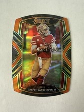 Jimmy Garoppolo 2020 Select #218 Club Level Orange Die-Cut Prizm 49ers SP