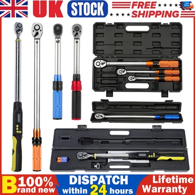 Calibrated Digital Torque Wrench 3/8" 1/2" 3/4" 1/4" Inch Reversible Adjustable - Image 1 of 4