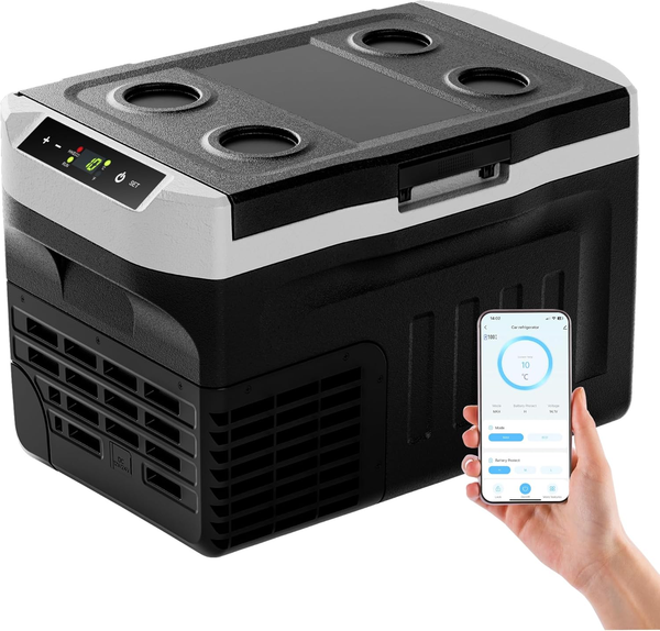 Euhomy 21L Kompressor KüHlbox -20℃~20℃, 12V Auto-KüHlschrank, Tragbarer Gefriers-image