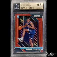 2018-19 Panini Prizm Jaren Jackson Jr. Rookie Card Ruby Wave Prizm #66 BGS 9.5. rookie card picture