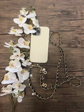 Luxury Phone Chain Leather Strap Stylish Elegant Crossbody Hands-Free Phone