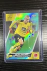 2021 Topps Chrome Bundesliga Soccer Aqua Bubble Erling Haaland #30