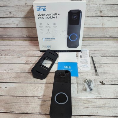 Blink Smart Wi-Fi Video Doorbell Wired/Battery 2 Way Audio w/ Alexa  PARTS READ.