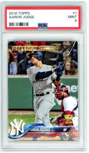 2018 Topps Aaron Judge - Future Stars Gray Jersey #1 Gold Cup PSA 9 (MVP)