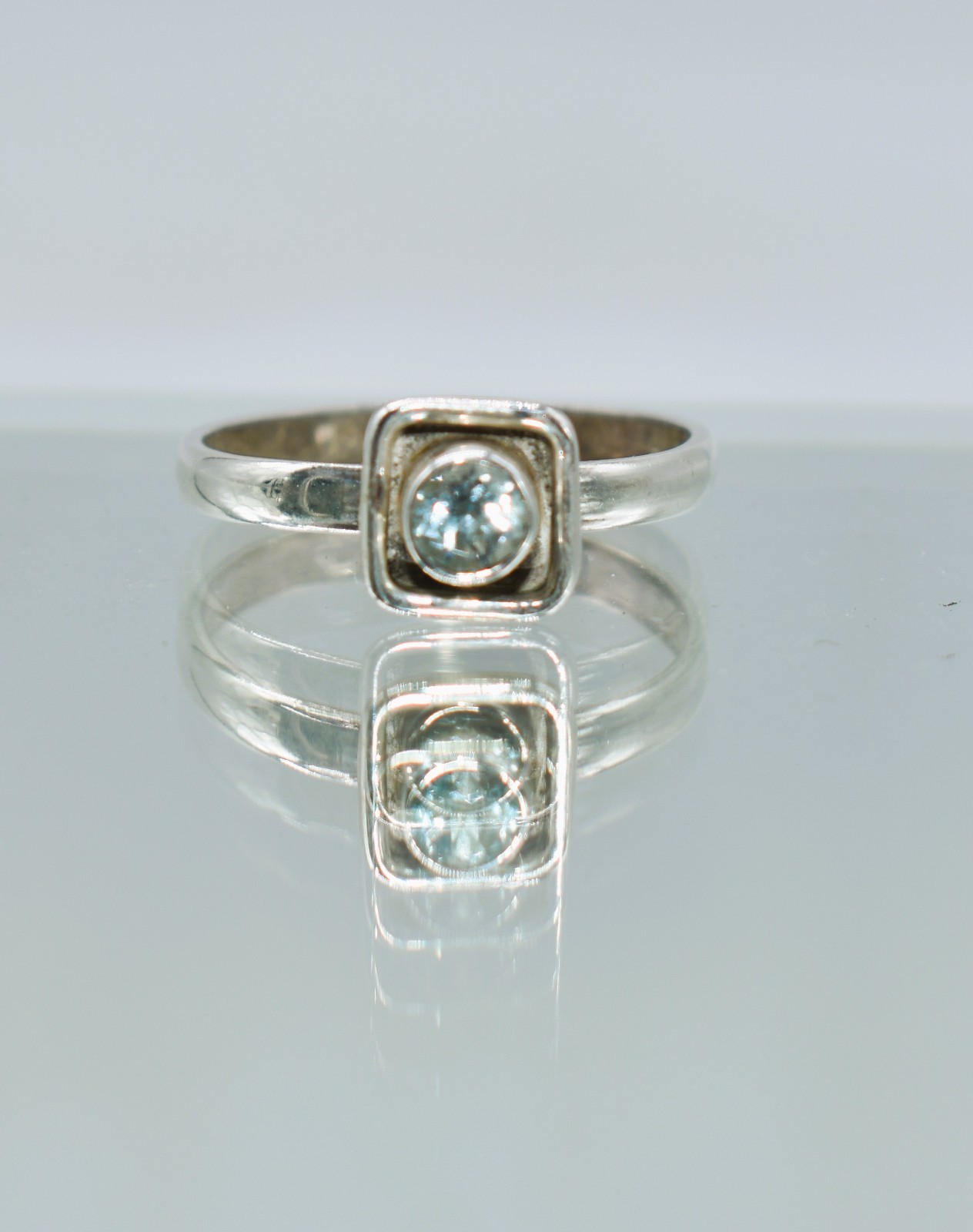 Sky Blue Topaz Sterling Silver Stackable Ring Siz… - image 14