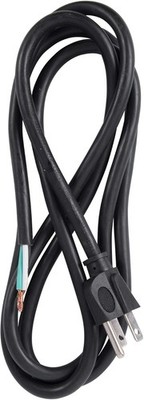 PS615143 3-Wire Appliance and Power Tool Cord, 6 ft, 14 AWG, 6 Black 