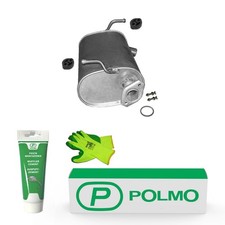 POLMO Auspuff Endschalldämpfer mit E-Prüfzeichen /4044