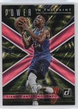 2021-22 Donruss Power in the Paint Holo Pink Laser Giannis Antetokounmpo #3 12eq