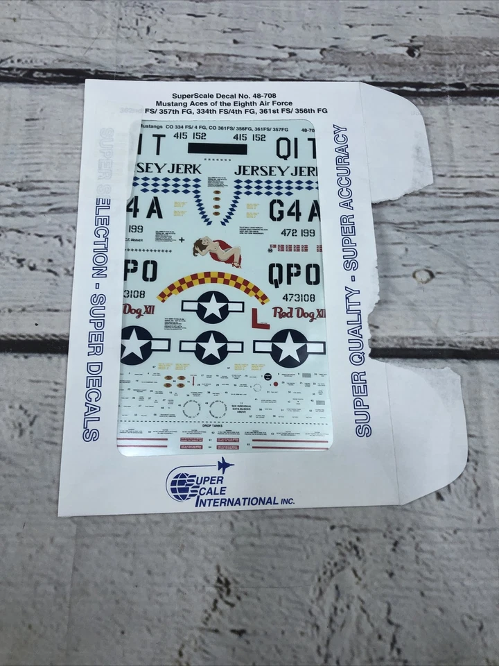 Superescala 1/48 48-708 Mustang Ases del 8º AF (334, 356, 357,4,361) Foto 3 de 4