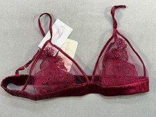 NWT Fleur of England Scarlet Boudoir Bra FT993 Size M