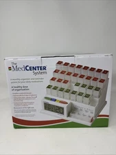 MedCenter System 31 Day Pill Dispenser Organizer w/Alarm Reminder NEW