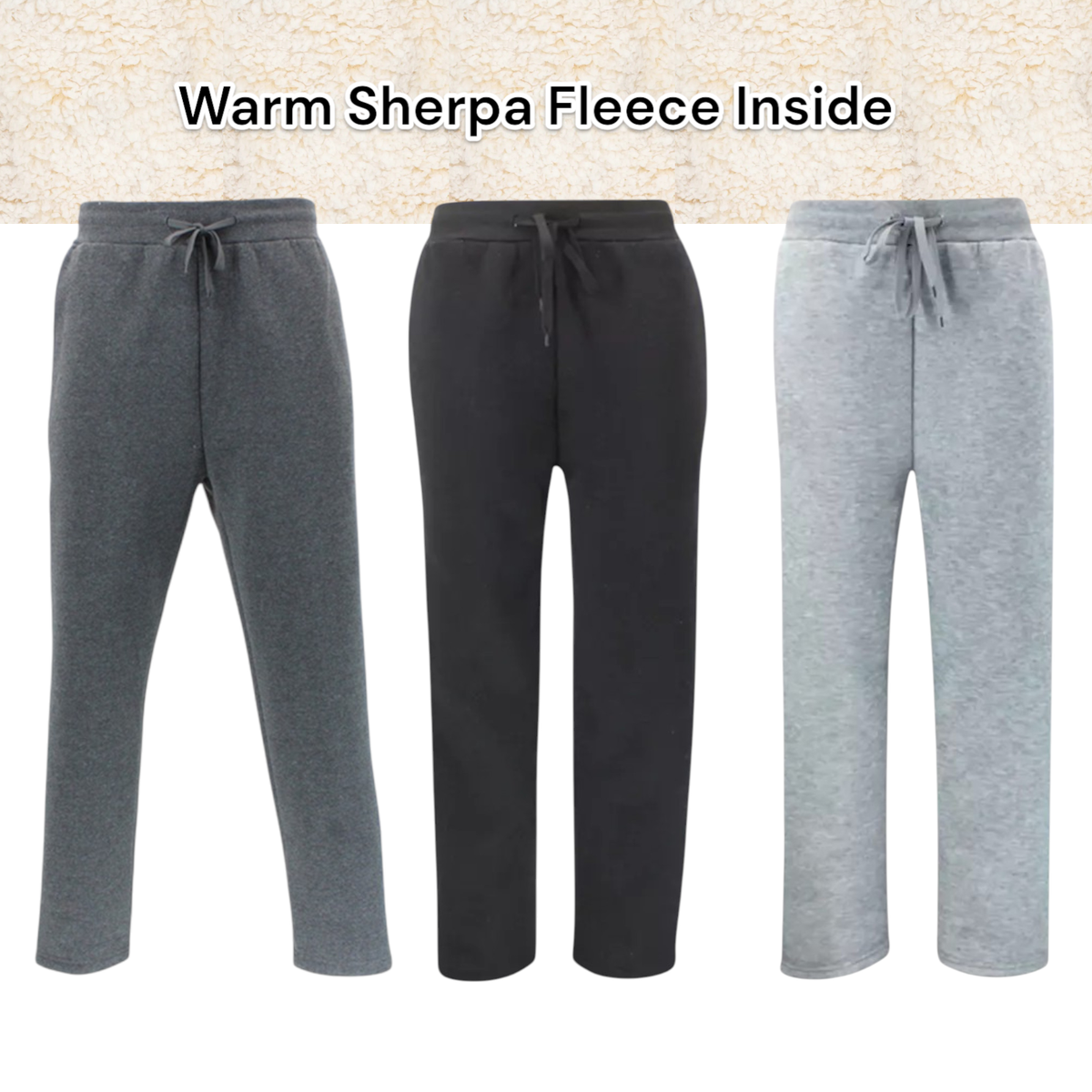 Sherpa Lined Sweatpants Fleece Lined Tracksuit Bottoms Gihuo Women's Sherpa  Lined Fleece Jogger Pants With India Ubuy