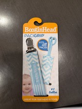 Booginhead Paci Bin Grip Pacifier Holder Clip Keeper Baby Toddler Child Binky NW