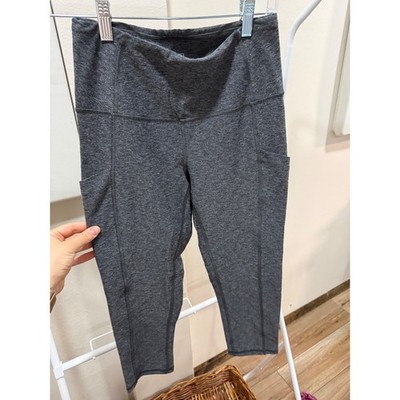 The North Face Womens FlashDry High Rise Crop Leggings Charcoal Gray Medium