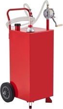 20 Gallon Fuel Caddy Portable Gas Can Fuel Storage Tank With Pump Wheels
