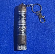 Handmade Custom Wooden Cigar Keychain Ornament - KRISTOFF VEINTE 20th Ann.