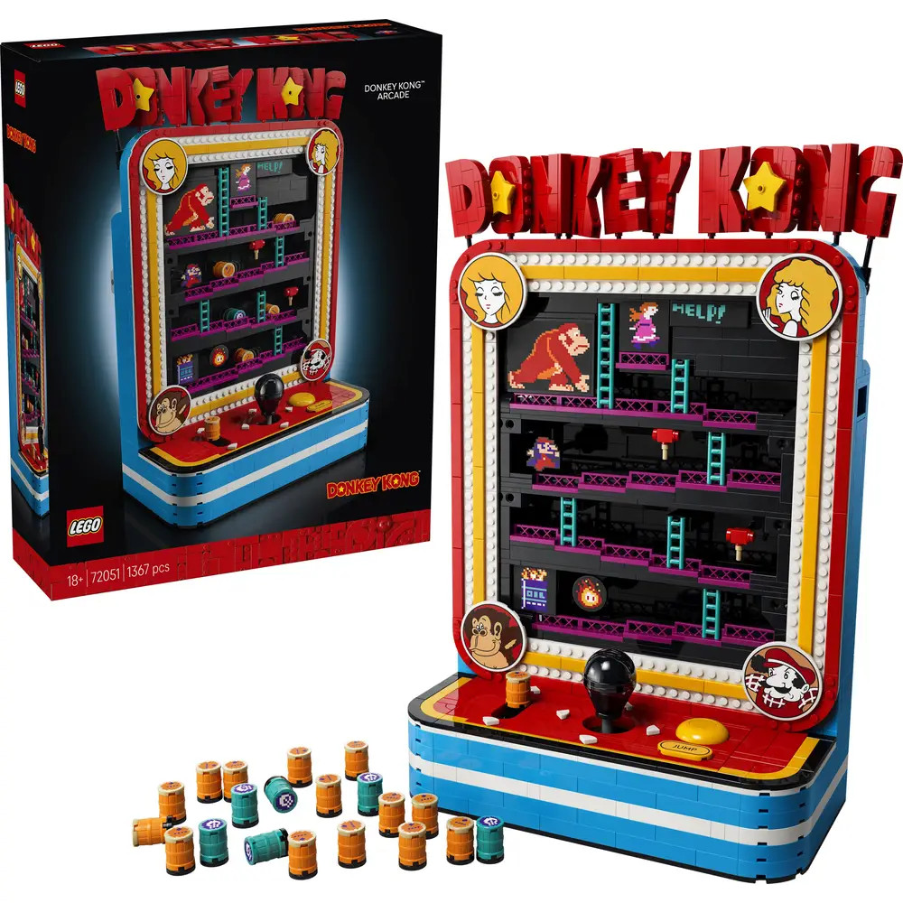 Joom Lego 72051 Donkey Kong Arcade Game Donkey Kong - Set For Adult - Interactive 3D Model - Collector Gaming Product - Bild 3