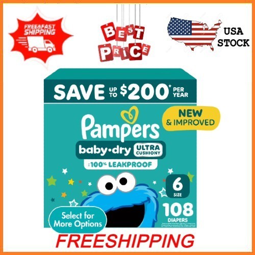 S Size 6, 108 Count Freeshipping