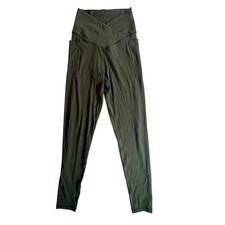 Aerie OFFLINE Real Me Xtra Leggings Womens Small Olive Green Crossover High Rise