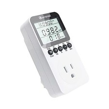  Watt Meter Plug-in Socket Power Meter, Kilowatt Wattage Voltage B0306USPRO