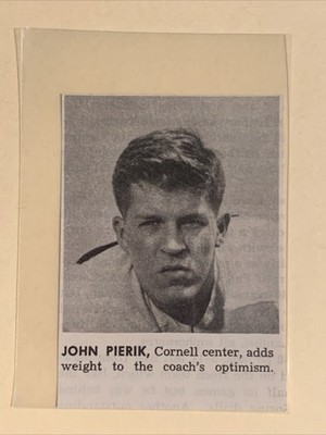 John Pierik Cornell Big Red 1949 S&S Football Pictorial Panel