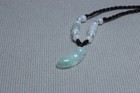 Cert'd Natural Light green A Jadeite jade Hand-Carved Green beans Pendant — photo 5