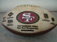 AUTOGRAPHED 49ers SUPER BOWL CHAMPIONS FOOTBALL JOE MONTANA #2671 OF 10,000