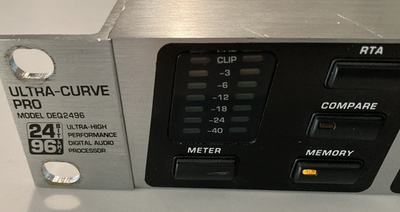 Behringer DEQ2496 Ultracurve Pro, High Precision 24 Bit/96 KHZ
