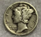 mercury dime 1931 D