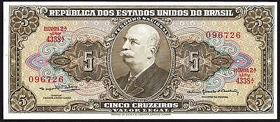 UNC 500 Cruzados Banknote Paper Money Bill P BRAZIL ND 212c 1986-88